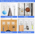 30 Packs Large Heavy Duty Adhesive Wall Hooks, 44lb Max Hold, Transparent Waterproof Rustproof Sticky Hooks for Home