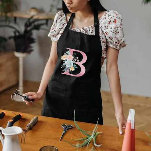 Personalized Aprons for Women with Pockets, Cute Gifts for Cooking, Kitchen, Baking