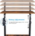 Henf Mobile Sofa Side Table Rolling Bed Table Snack Table, Height Adjustable Portable Laptop Computer Stand Desks