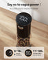 Set 5-Level 4.5oz TOMEEM Electric Salt and Pepper Grinder Rechargeable with LED Power Indicator, Adjustable Grinding