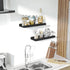 Set 2, 17 Inch Love-KANKEI Floating Shelves Wall Mounted of Rustic Wood Wall Shelves for for Storage, Bedroom Living