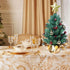 24 Inch Tabletop Mini Christmas Tree, Miniature Pine Tree with Hanging Ornaments, Battery Operated
