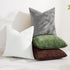 24x24 Inch Set 2, decorUhome Chenille Dark Grey Throw Pillow Covers of Decorative Soft Couch Pillow Covers Solid Dyed