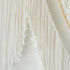 Flber 57" 41" Large Macrame Wall Hanging Boho Yarn Art Garland with Tassels and Beads, Handmade Rope Decor for Nursery