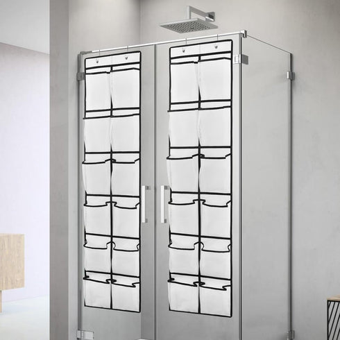 2PK 12 Large Pockets Over Door Hanging Shoe Organizer
