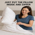 4 Pack Deluxe Zippered Vinyl Pillow Covers - Waterproof Protectors, Standard Size 20"x29"