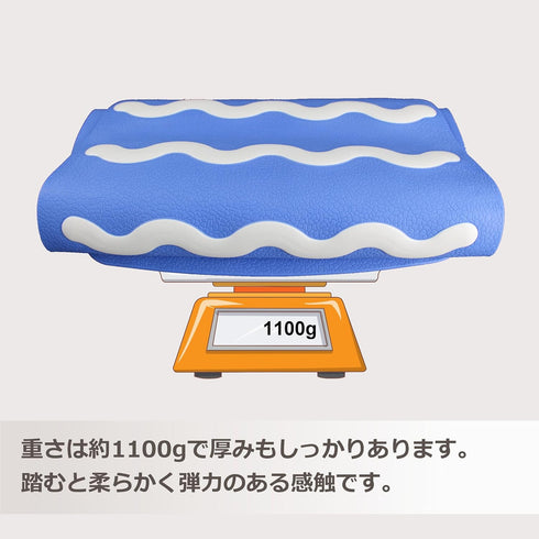 Wave-31 (17"x30") SafeLand Patented Non-Slip Bath, Shower, Tub Mat, TPR Material, Eco-Friendly, Non-PVC, Color Combo