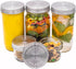 Mason Jar Lifestyle 5 Pack Stainless Steel Storage Lids - Heavy Duty Caps for Wide Mouth Jars, Airtight Design