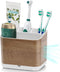 Toothbrush Holders for Bathrooms, Kids Electric Toothbrush and Toothpaste Organizer, 4 Slots Caddy for Countertop