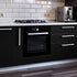 VEELIKE Black Brushed Stainless Steel Contact Paper for Kitchen Appliances 15.7''x118'' Black Peel and Stick Wallpaper Waterproof Self Adhesive Contact Paper for Countertops Cabinets Fridge Dishwasher