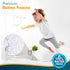 PlushDeluxe Twin-XL Cotton Mattress Protector Waterproof Cover with Fitted Sheet Design Soft and Durable Mattress Pad