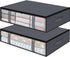 StorageRight Storage Bins, Foldable Blanket Storage Bags, Under Bed Containers for Organizing Clothing, Bedroom, 2-Pack