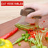 AmHoo Pizza Cutter Chef Mezzaluna Ulu Knife Handle Walnut Wood Grip Sharp Rocker Slicer Stainless Steel Blade Salad