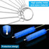 16 Pcs Reusable Straw Cleaning Brushes, Long Bottle Test Tube Cleaning Brush, Nylon Washing Cleaner Tool in Different