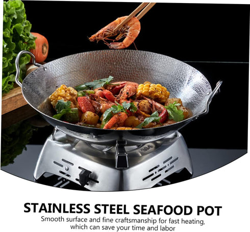 Ciieeo Seafood Pot Nonstick Grill Pan Gas Stove Shabu Pot Cooking Pan Non- Stick Paella Pan Carbon Camping Cookware Kitchen Cookware Japanese-style -in by Ciieeo