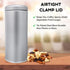 Tin Canister with Airtight Lids for Loose Tea, 16.9 ounces, Round Container for Coffee, Sugar Storage, 3pcs