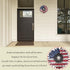 Heoclao 11.81'' American Flag Metal Wall Art, National Flag Metal Sculpture for Home Office Decor