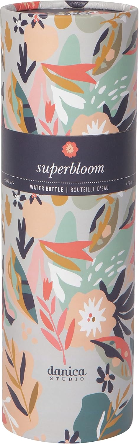 Danica Studio Superbloom Stainless Steel Water Bottle, Hot or Cold 17 Oz