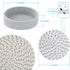 Trivets for Hot Dishes, 5 Pcs Cotton Hot Mats with Storage Basket, Protect Countertops and Cooking Pots