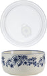Pfaltzgraff Gabriela Storage Bowls, 6 inch, Blue and White Design for Kitchen Storage