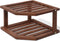 VERTORGAN Bamboo Corner Shelf,2 Tier Plate Organizer for Cabinet and Countertop,Pantry Dish