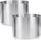 Hushee 2 Pcs Cake Mold, 15 cm High Adjustable Cake Ring for Baking, Round Stainless Steel Bakeware
