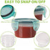 Freshmage Salad Dressing Container to Go, 6 Pack 2.7 oz Small Leakproof Condiment Containers