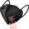 Bwinmak Fashion Wearable Air Purifier USB Exhaust Fan for Masks, Cooking, Training, Outdoor Sports - Black
