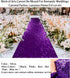 Partisout Aisle Runners for Weddings 2FTx15FT Royal Purple Sequin Rug for Ceremony Sparkle Carpet