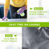 Drawer and Shelf Liner - Grey Non Adhesive Refrigerator Mats, Washable Plastic Pantry Liners for Kitchen