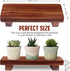 9.8x4 Inches, 100% Counter Acacia Wood Pedestal Soap Stand Solid Wood Riser, Rustic Candle Plant Holder, Soap Dish