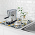 Microfiber Dish Drying Mat 16'' x 18'' - Super Absorbent Kitchen Counter Pad for Dishes, Coffee Maker Mat (Watercolor