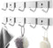 Wall Mounted Coat Rack, 5 Hook Coat Hanger Wall Mount, Premium Stainless Steel Coat Rack, Upgrade Mounted Coat Hooks