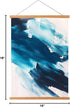 FALAMON Magnetic Poster Hanger Frame - Teak Wood, 18x12, 18x24, 18x28 for Posters, Prints, Photos, and Canvas Artwork