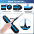 20" 12-Rows Wide Pool Brush Head, Heavy Duty Pool Cleaning Brush with Soft Bristles, Inground/Above Ground Pool Brushes