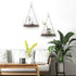 MITIME Hanging Shelves - Set of 2 Indoor Plant Shelf & Wall Hanging, Boho Style Floating Shelves