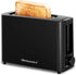 Elite Gourmet ECT118B Cool Touch Single Slice Toaster, 6 Toasting Levels & Wide Slot for Bagels, Black