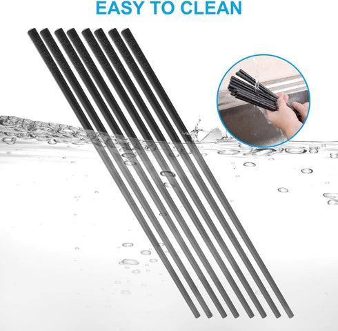 ONEHERE 10 Pairs Fiberglass Chopsticks Family Set, Reusable Non-slip for Sushi, Noodles, Hotpot, 9.5 inches, Classic