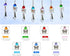 7-Piece Crystal Guardian Angel Suncatcher with Icicle Prisms