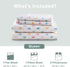Cozy 100% Set, Set, 4 Intelligent Design Flannel Sheets Queen, Soft Cotton Flannel Bedding, Printed Warm Queen Sheets