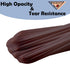 dinexlence 2 Pack 84 Inches Brown Premium Plastic Tablecloth Round Reusable Coffee Brown Decorative Table Cover