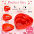 Heart Shaped Cake Pans, 3 Pcs Silicone Molds 4 6 8 Inch, Non-Stick Heart Cake Pans for Valentine's Day
