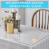 AONCHLIU 1.5mm Clear PVC Table Cover Protector Thick Crystal Plastic Desk Table Cover Protection Waterproof Vinyl Clear
