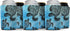 WIRESTER Can Cooler Sleeves for Soda Beer, 6 Pack - Ocean Sea Turtle Design