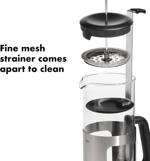 OXO Brew 32oz Stainless Steel French Press Coffee Maker