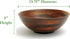 Lipper International Footed Serving Bowl, Beechwood Cherry Finished, Large, 13.75" Diameter x 5" Height, Single Bowl,