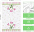 18x26 Inch Set 2 Artoid Mode Tulip Buffalo Plaid Flowers Spring Kitchen Towels Dish Towels, Seasonal Floral Decoration