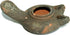 Holy Land Market Antique Crusader 2-Wick Clay Oil Lamp - Herodian Style