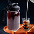 Cold Brew Mason Jar Coffee Maker, 64 Oz Wide Mouth Pitcher with Airtight & Leak-Proof Coffee Filter