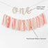 1st Set PapaKit Girls Birthday High Chair Premium Decoration - Pink & Gold Ribbon Garland, Crown, One Banner & Cake